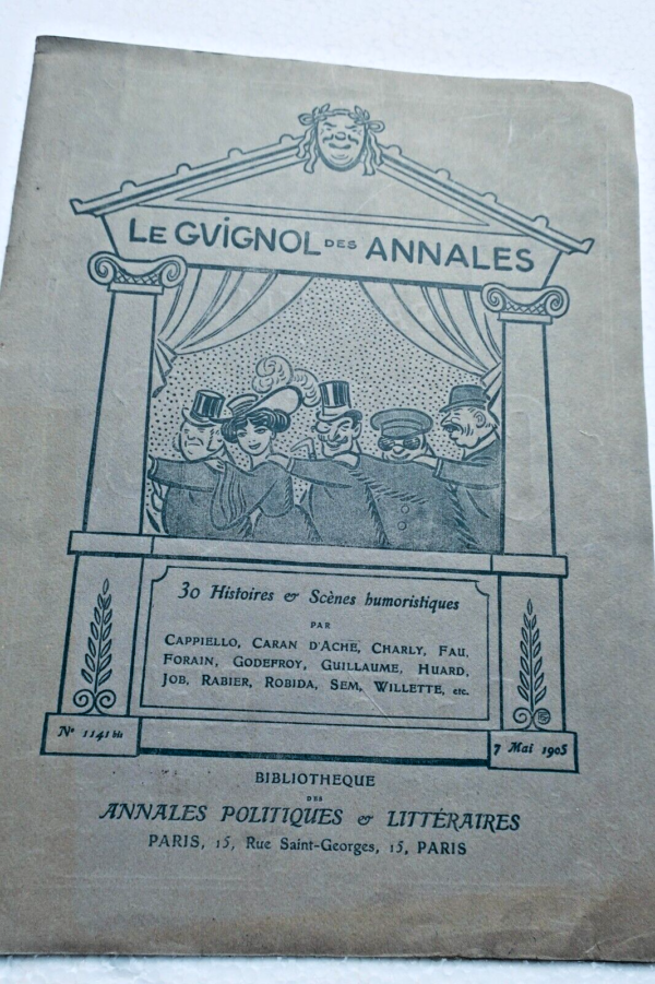 Guignol des annales. N°1141 bis. ANNALES POLITIQUES ET LITTERAIRES 1905