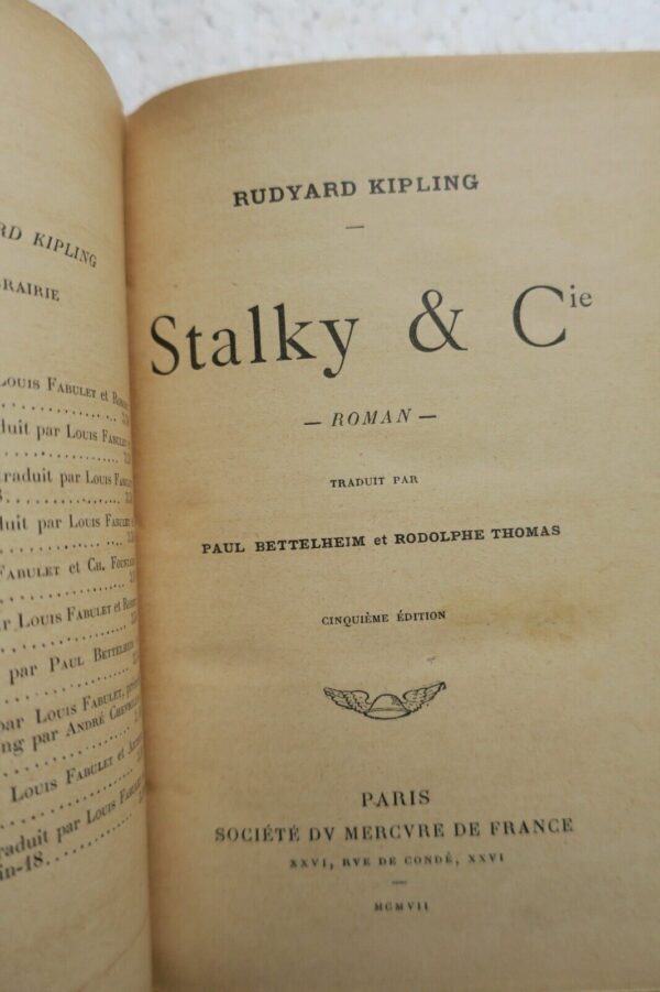 KIPLING RUDYARD STALKY & CIE 1907 – Image 7