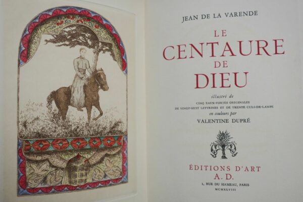 LA VARENDE  DUPRE Le centaure de dieu – Image 5