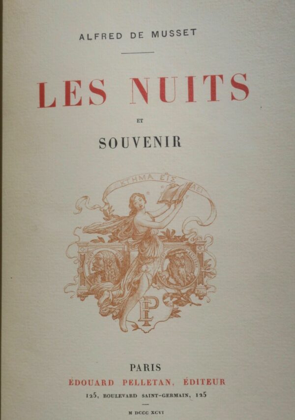 MUSSET  Nuits et Souvenirs 1896 – Image 5