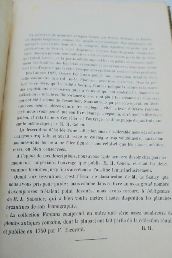 Monnaie Catalogue des Médailles Romaines Composant le Cabinet..Fontana 1860 – Image 11