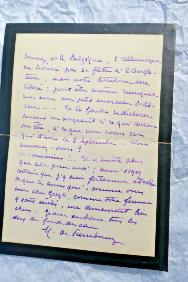 PAUL HERVIEU lettres & cartes autographes manuscrites & signées – Image 4