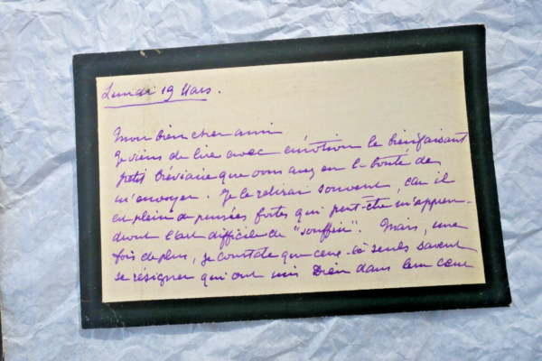 PAUL HERVIEU lettres & cartes autographes manuscrites & signées – Image 5