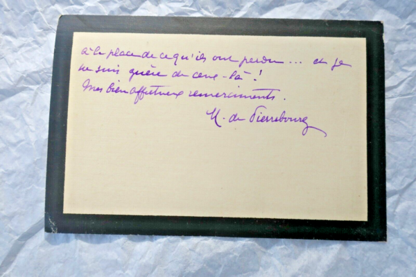 PAUL HERVIEU lettres & cartes autographes manuscrites & signées – Image 6