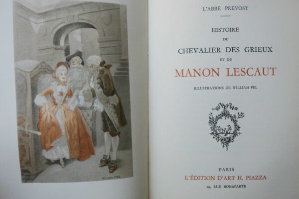 Prévost Histoire du chevalier des Grieux Piazza illustré par Fel – Image 5