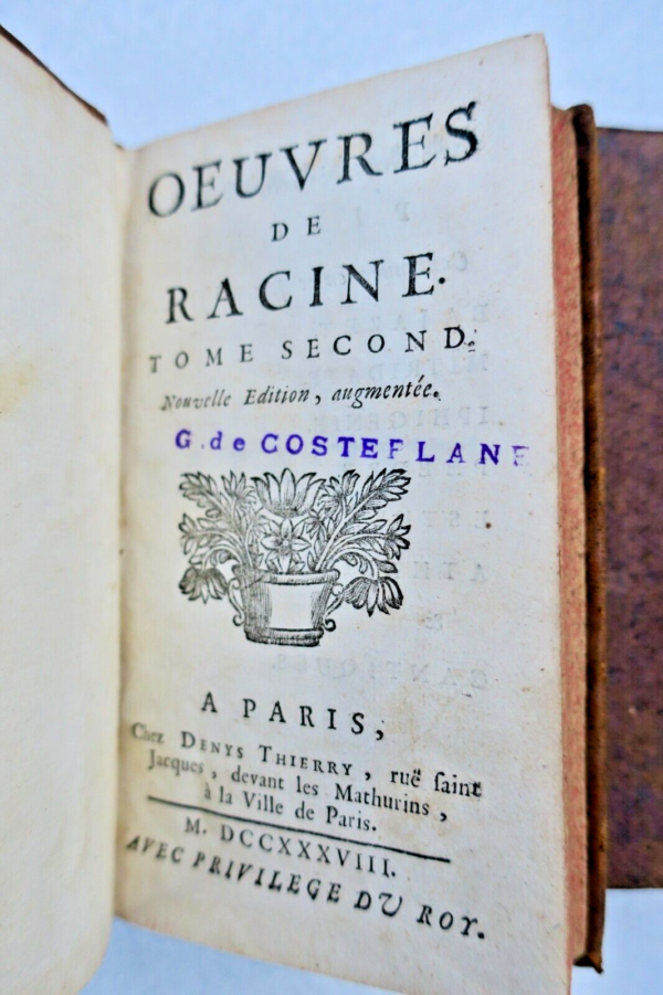 Racine Oeuvres de Racine 1738 – Image 5