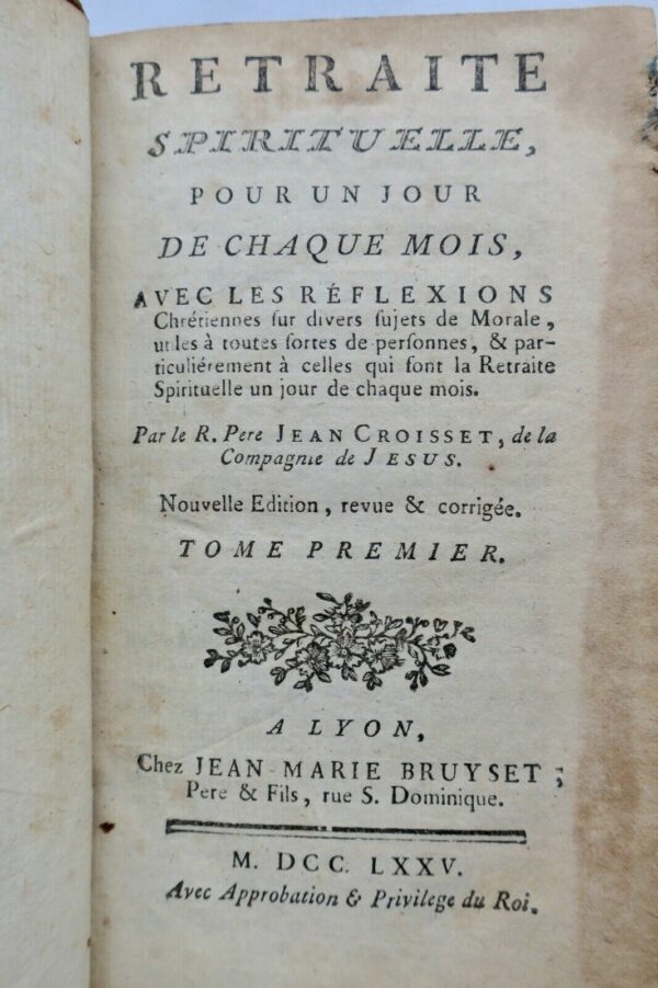 Retraite spirituelle pour un jour de chaque mois 1775 – Image 5