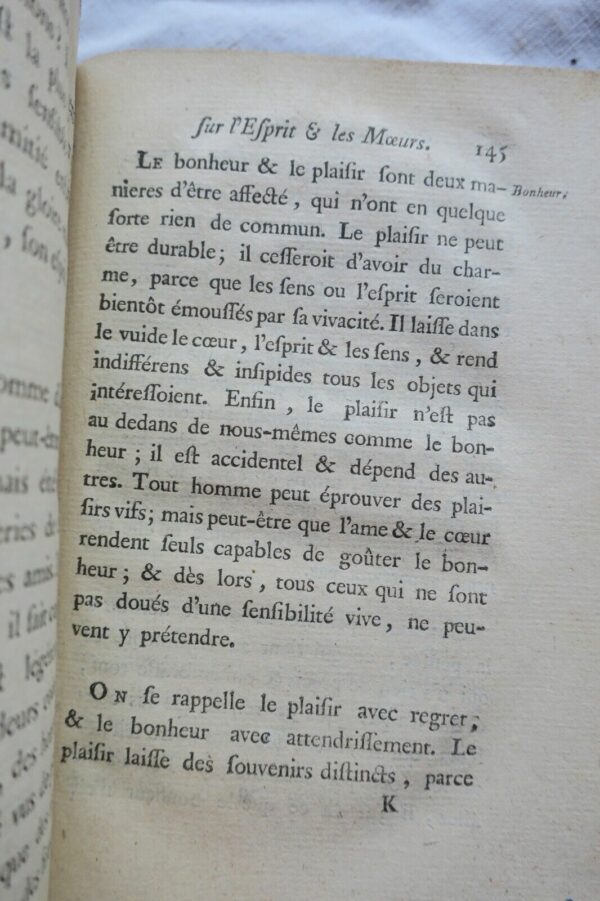 SENAC DE MEILHAN  Considérations sur l'esprit et les moeurs. A Londres 1787 – Image 4