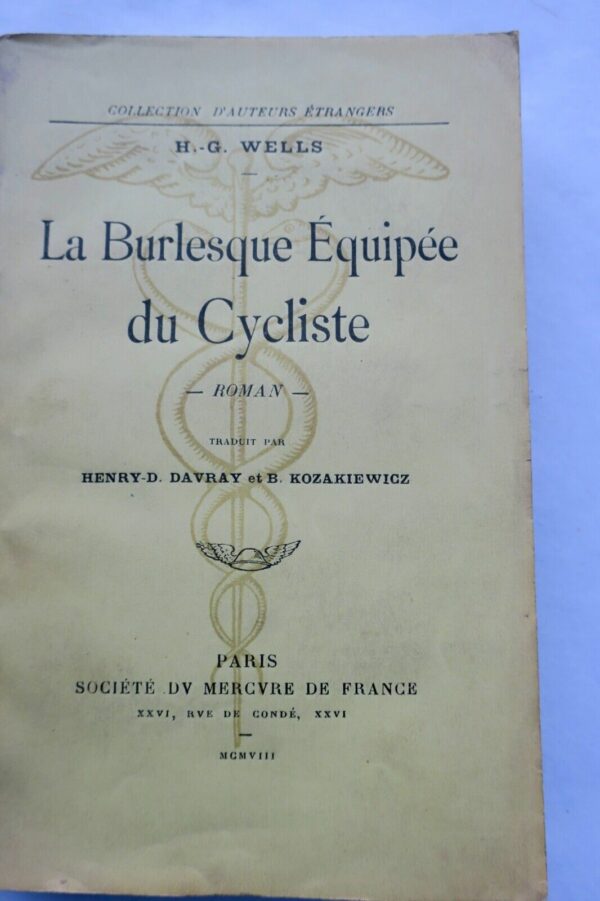 SF WELLS H. G. LA BURLESQUE EQUIPEE DU CYCLISTE EO