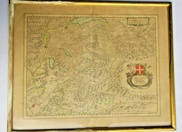 Savoie Map Sabaudia Ducatus. Savoye Blaeuw Ca. 1630 – Image 3