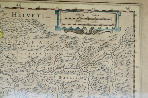 Savoie Map Sabaudia Ducatus. Savoye Blaeuw Ca. 1630 – Image 7