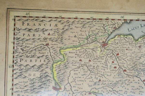 Savoie Map Sabaudia Ducatus. Savoye Blaeuw Ca. 1630 – Image 9