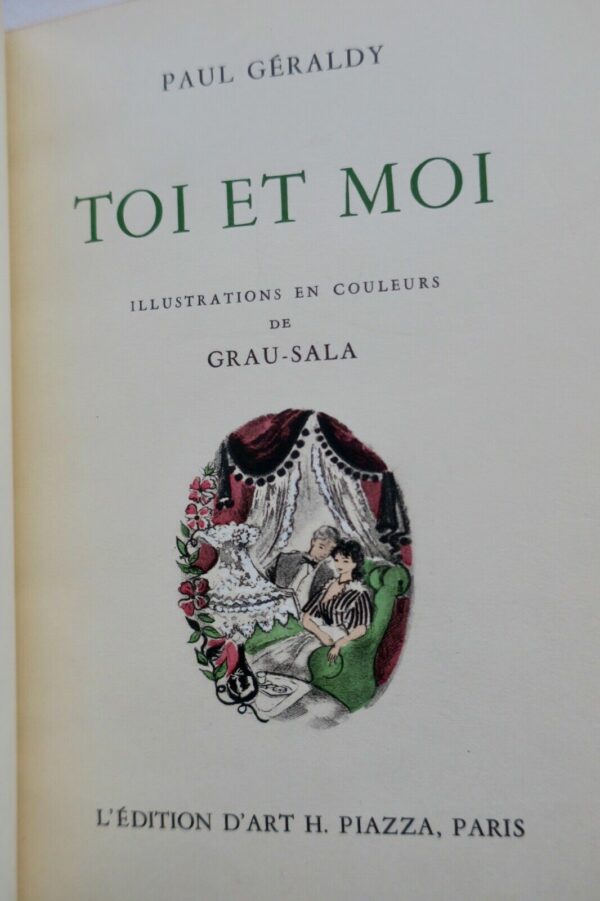 TOI ET MOI Géraldy illustré Grau Sala sur vélin pur chiffon du Marais + suite – Image 9