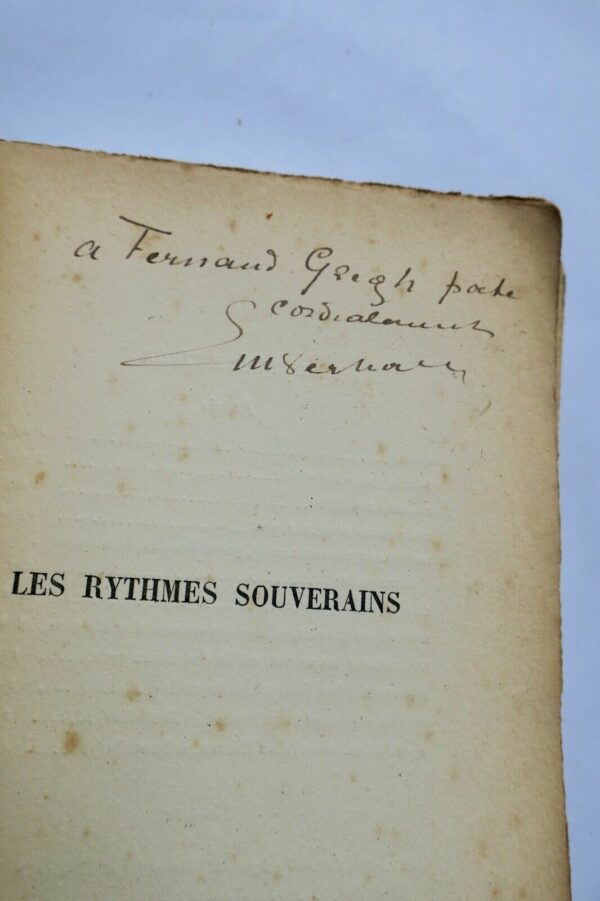 VERHAEREN, Emile; LES RYTHMES SOUVERAINS + dédicace – Image 7