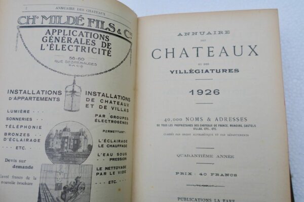 chateaux Annuaire des châteaux et des villégiatures 1926 – Image 14