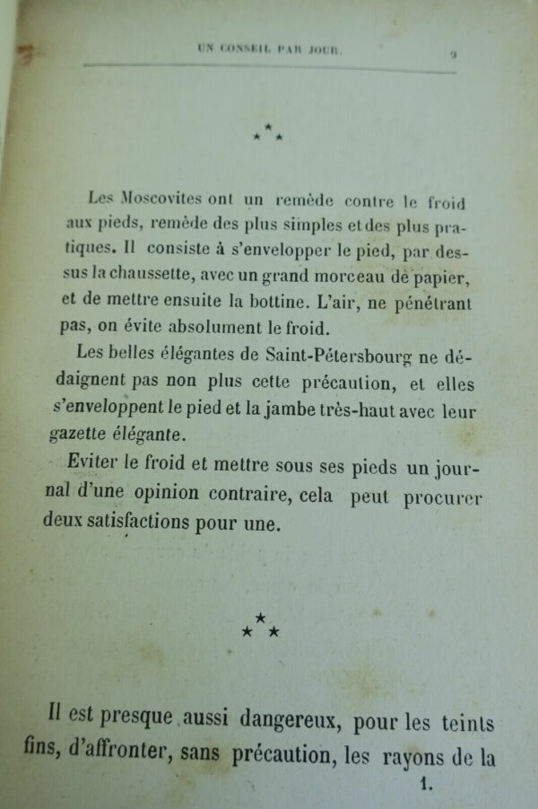 conseil par jour. Guide pratique de la vie usuelle 1879 – Image 7