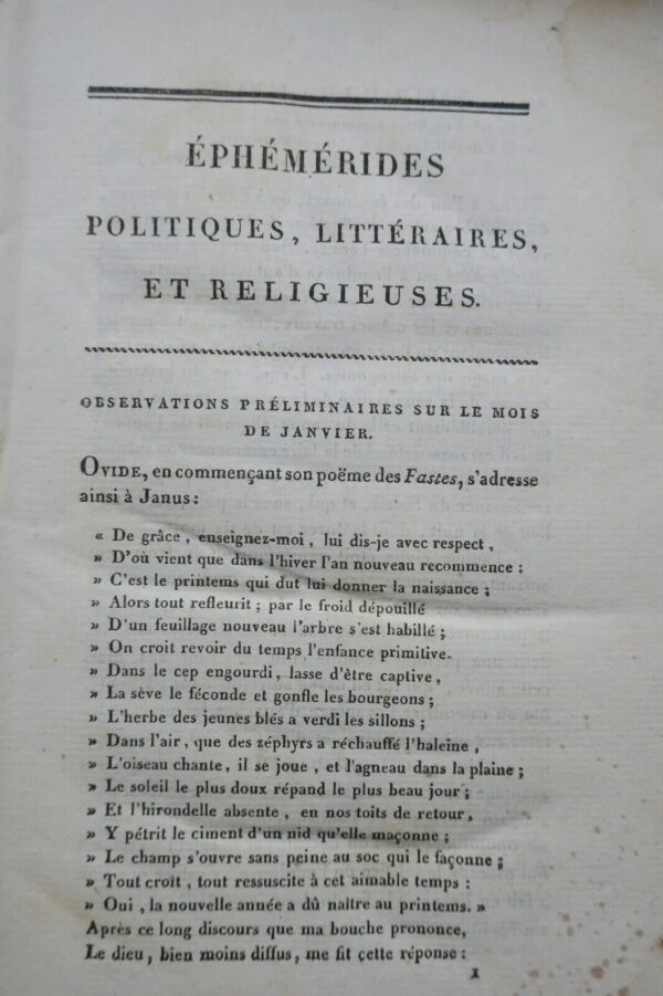 éphémérides politiques, littératures et religieuses 1812 – Image 7