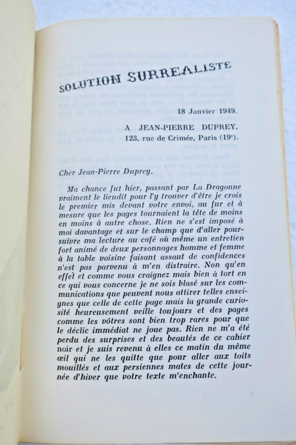 surréalisme DUPREY (Jean-Pierre). Derrière son double – Image 7