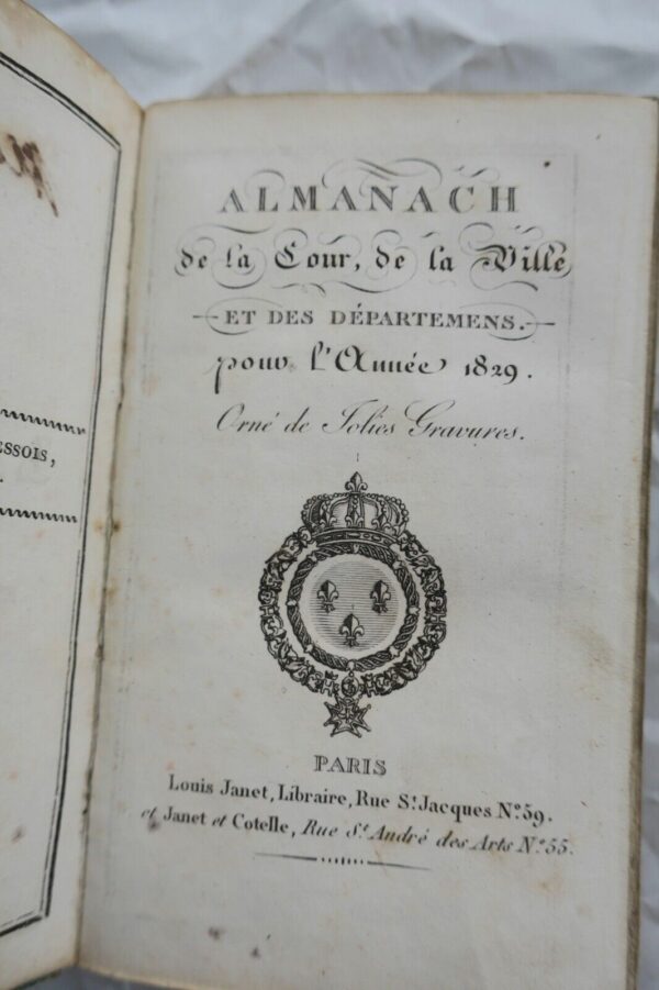 Almanach de la cour, de la ville et des départemens. Pour l'année 1829 – Image 4