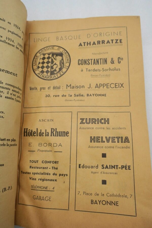 Basque Bulletin du Musée Basque -2me période. - n°12 & 13 1936-37 – Image 11