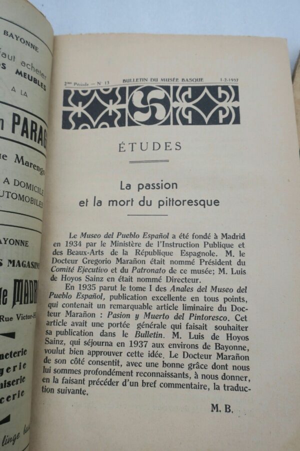 Basque Bulletin du Musée Basque -2me période. - n°12 & 13 1936-37 – Image 6