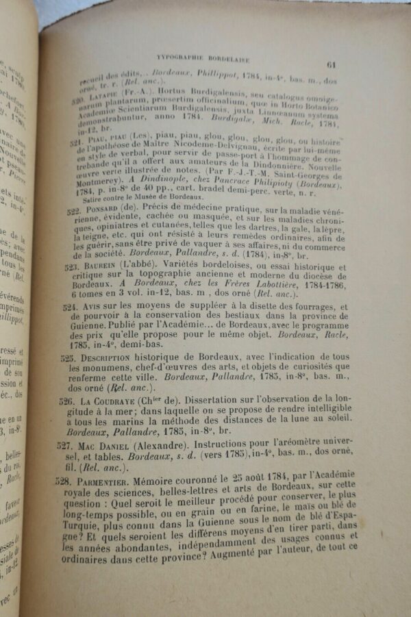 Bibliothèque de Feu M. Ernest Labadie 1918 Bordeaux, la Gironde, la Gascogne et – Image 6