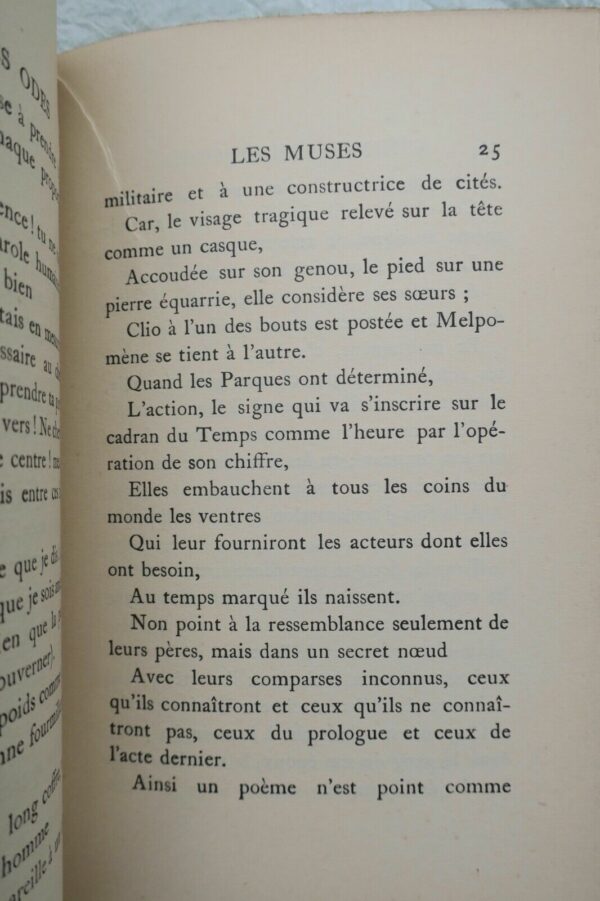 CLAUDEL CINQ GRANDES ODES  SUIVIES D'UN PROCESSIONNAL POUR SALUER LE SIECLE 1919 – Image 6