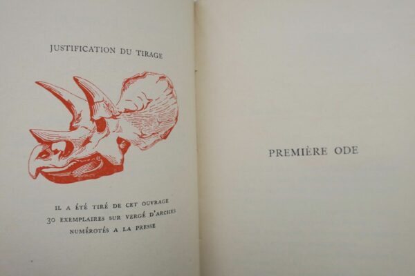 CLAUDEL CINQ GRANDES ODES  SUIVIES D'UN PROCESSIONNAL POUR SALUER LE SIECLE 1919