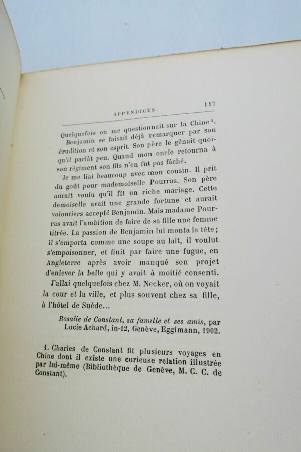 CONSTANT (Benjamin). Le "Cahier rouge". Publié par L. Constant de Rebecque – Image 4