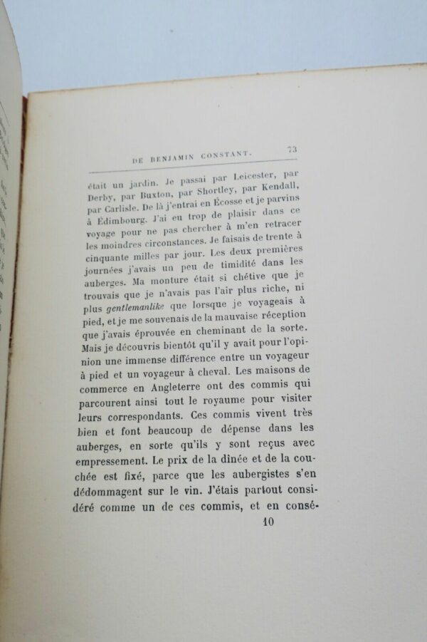 CONSTANT (Benjamin). Le "Cahier rouge". Publié par L. Constant de Rebecque – Image 5