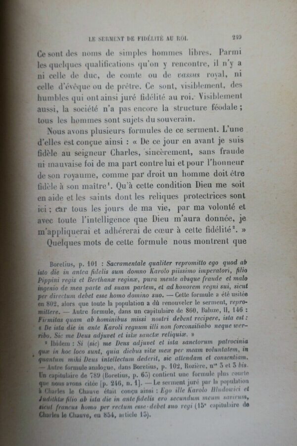 COULANGES  HISTOIRE DES INSTITUTIONS POLITIQUES DE L'ancienne France – Image 6