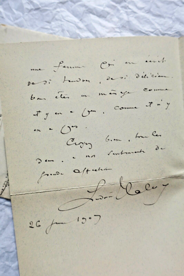 DANIEL HALEVY belle lettre autographe manuscrite – Image 3