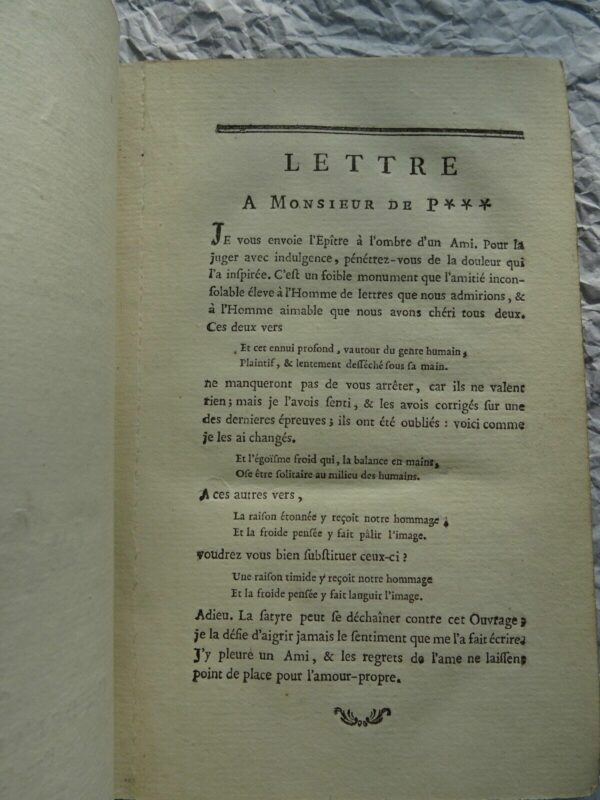 EPÎTRE A L'OMBRE D'UN AMI SUIVIE DE DEUX ODES & DES QUELQUES IDEES SUR CORNEILLE – Image 9