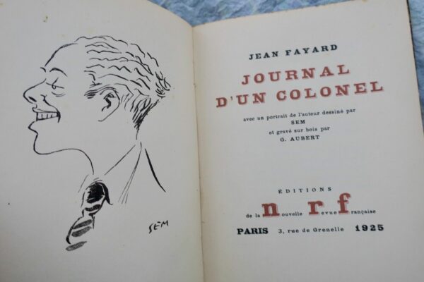 FAYARD (Jean) Journal d'un colonel 1925 – Image 6