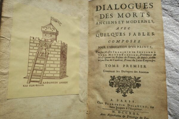 FENELON  DIALOGUES DES MORTS ANCIENS ET MODERNES 1721 – Image 6