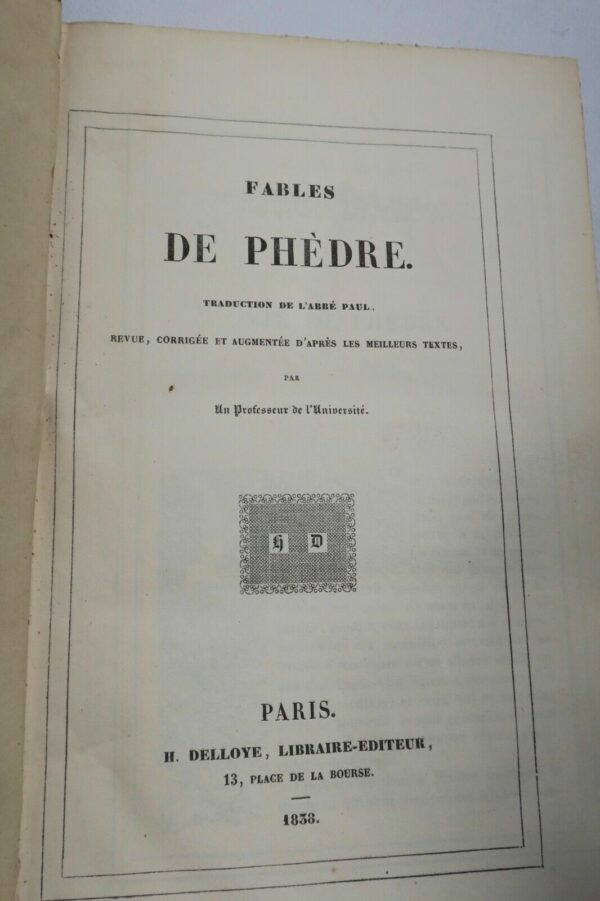 Fables de Phèdre 1838 – Image 4