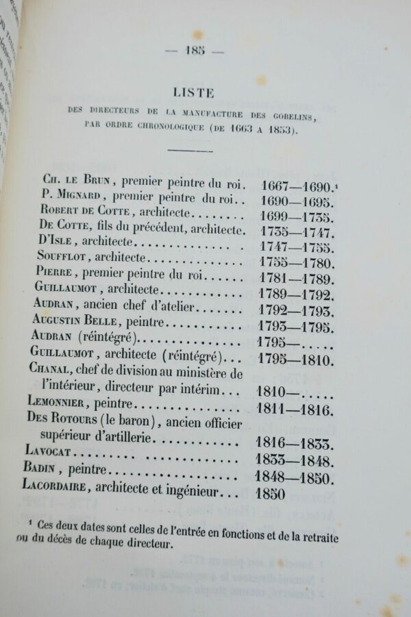 Gobelins Notice historique sur les manufactures impériales des Gobelins 1853 – Image 8