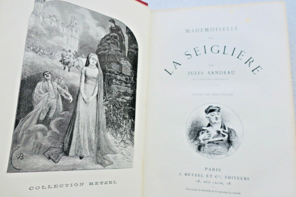 Jules SANDEAU MADEMOISELLE DE LA SEIGLIERE HETZEL – Image 4