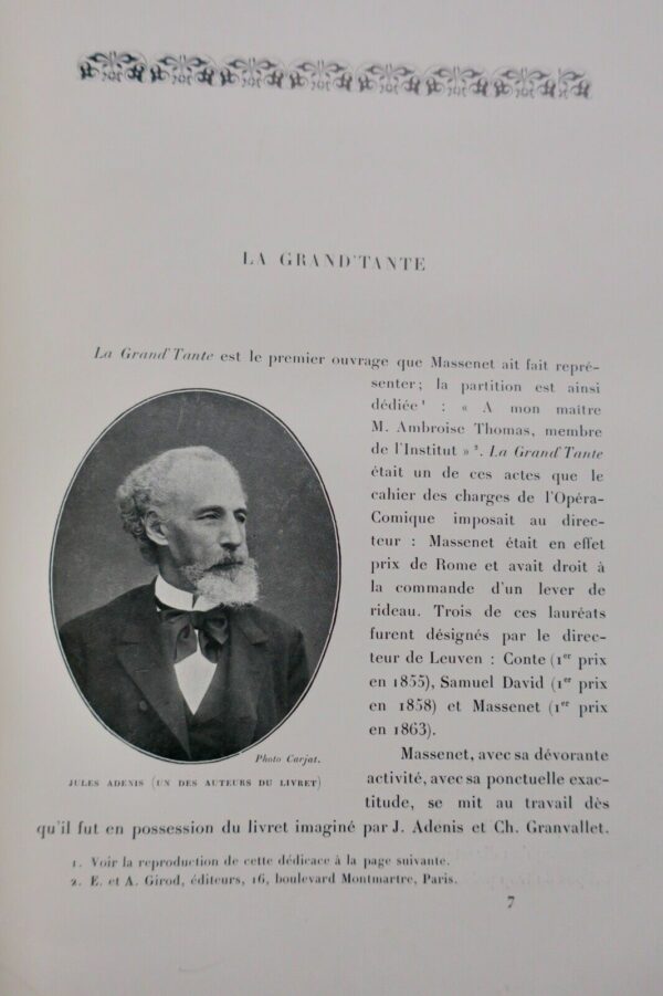 Massenet. L' Homme . Le Musicien. Illustrations et Documents Carteret 1908 – Image 12