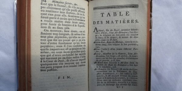 Mémoires secrets pour servir a l'histoire de Perse 1759 – Image 4