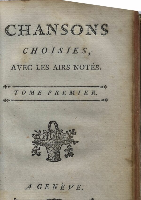 Mini Musique Cazin Chansons choisies, avec les airs notés 1782 – Image 8