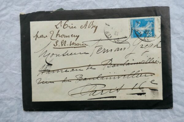 Mme Catulle-Mendes Briefkasten Autographs Handschriftlich & Signiert – Image 6