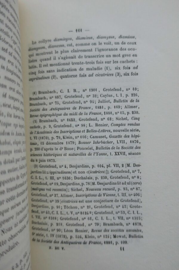 Numismatique Cachets d'oculistes Romains 1882 – Image 3