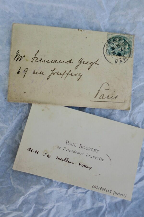 Paul Bourget carte de visite