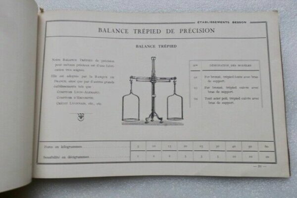 Pesage Catalogue Manufacture Française d'Instruments de Pesage Ebts Besson – Image 5