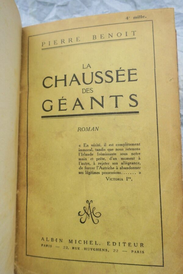 Pierre BENOIT "La Chaussée des géants" – Image 5