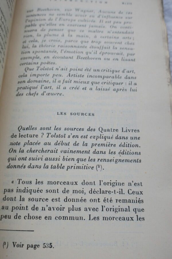 TOLSTOI, Leon. LES QUATRE LIVRES DE LECTURE 1869-1872 – Image 7