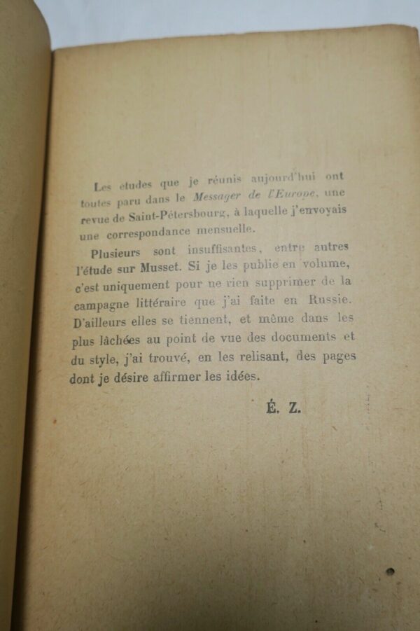 ZOLA (Emile) Documents littéraires Etudes et Portraits 1911 – Image 5