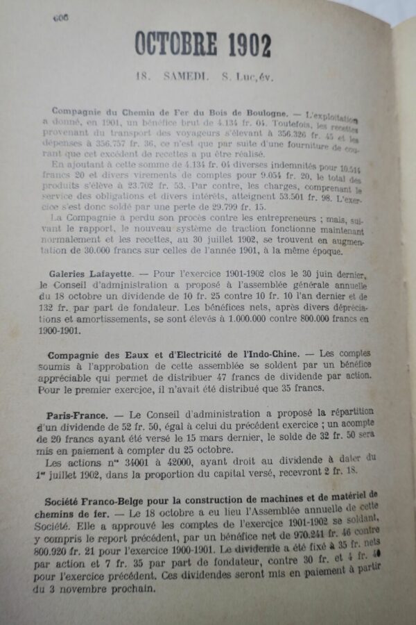 agenda des banquiers et des capitalistes 1903 – Image 5