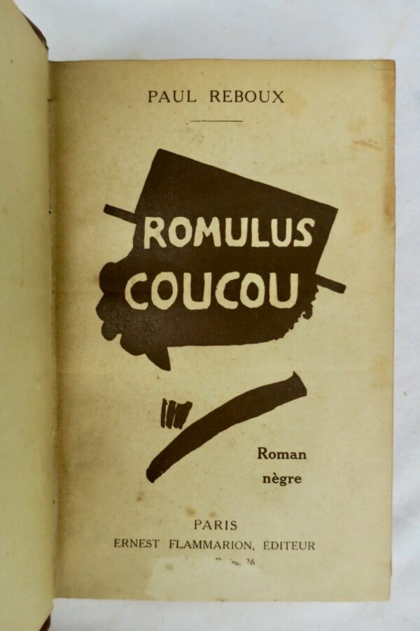 Afrique REBOUX ROMULUS COUCOU - ROMAN